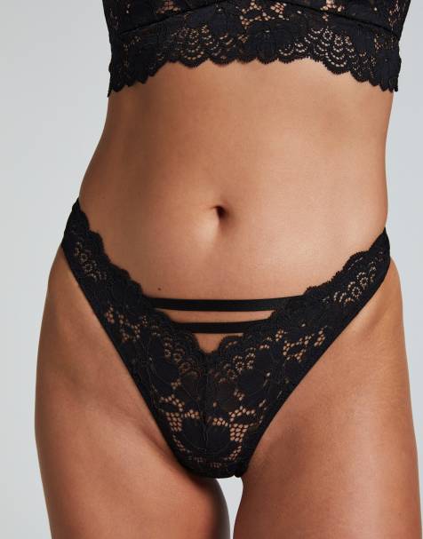 Hunkemoller - Andrea - Braziliaanse slip in zwart - view 1