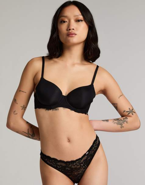 Hunkemöller – Angie – Gepolsterter Bügel-BH in Schwarz - view 1