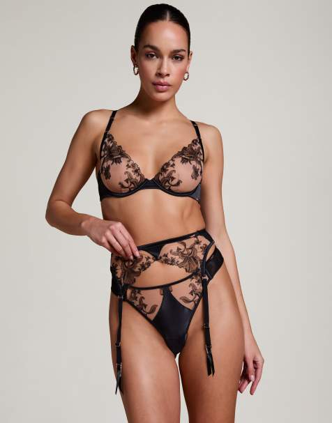 Hunkemöller – Anouk – Strumpfhalter in Schwarz - view 1