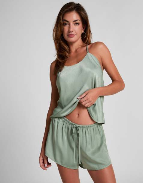 Hunkemoller - Ayla - Short en satin - Vert - view 1