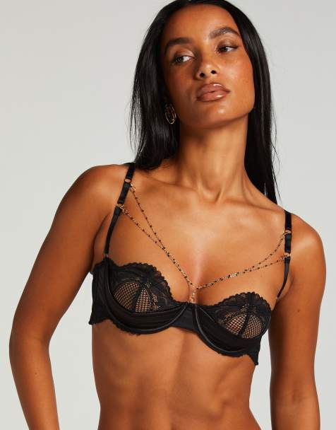 Hunkemöller – Belladonna – Bügel-BH in Schwarz mit halbwattierten Körbchen - view 1