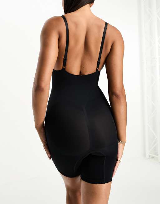 Hunkemoller - Body short sculptant cuisses fines sans coutures - Noir, 2 de 4