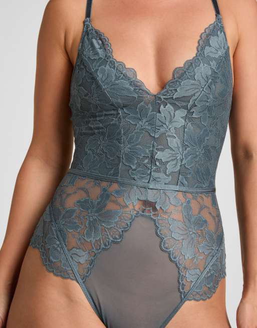 Hunkemoller Body Viktoria in Blau, 3 von 7