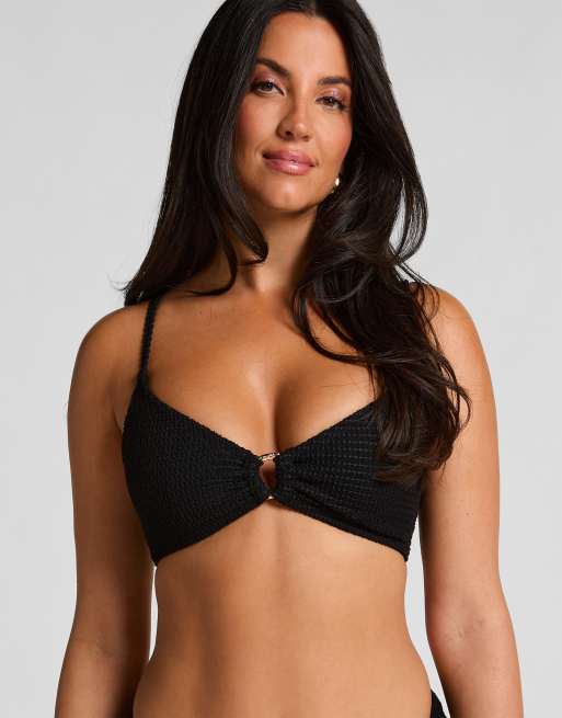 Hunkemoller Cairo bikini top in black