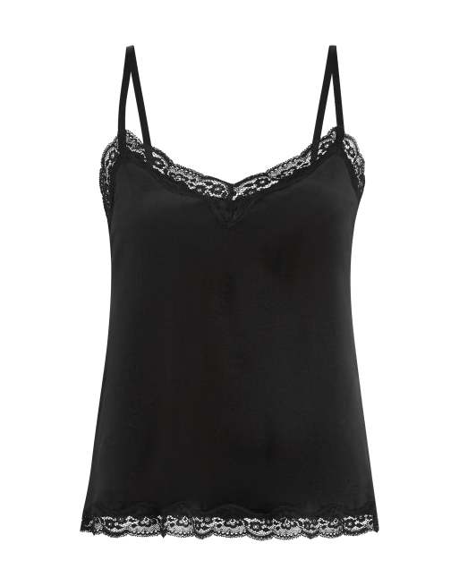 Hunkemoller - Caraco en velours et dentelle - Noir, 4 de 6