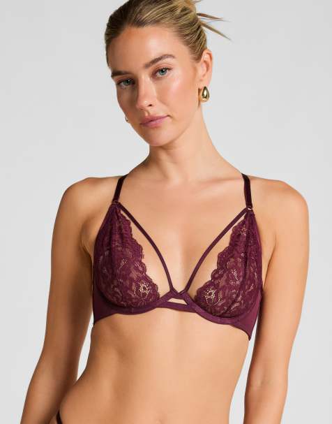Hunkemoller Cinnamon non-padded underwired bra in red - view 1