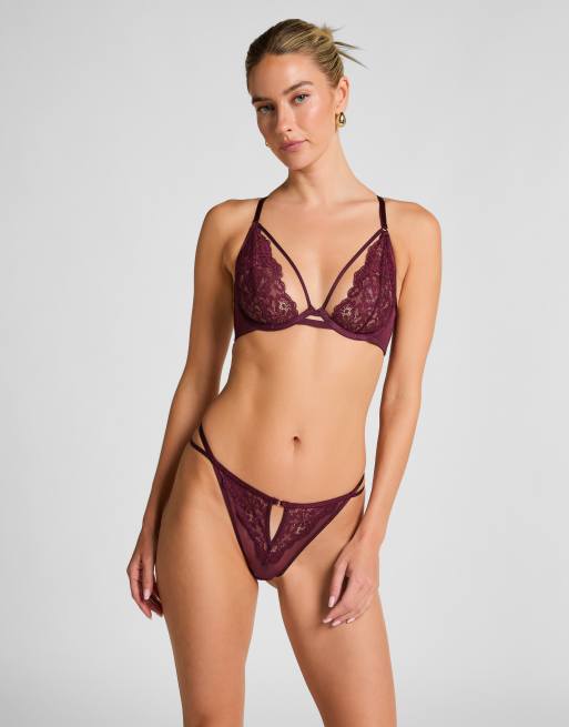 Hunkemöller – Cinnamon Valentine – Unwattierter Bügel-BH in Rot, 3 von 4