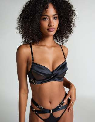 Hunkemöller - Colette Valentine - Unwattierter Bügel-BH in Schwarz