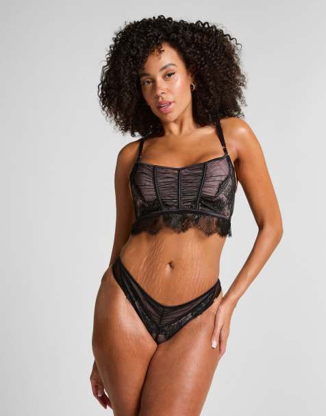 Hunkemoller Cynthia highleg brazilian in black - view 1