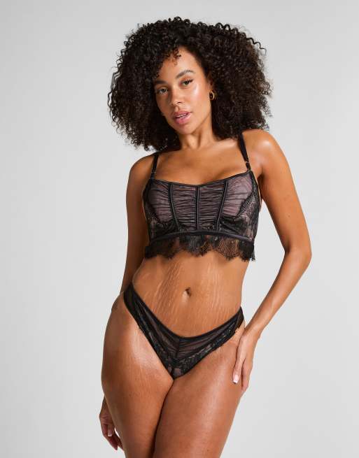 Hunkemoller Cynthia highleg brazilian in black