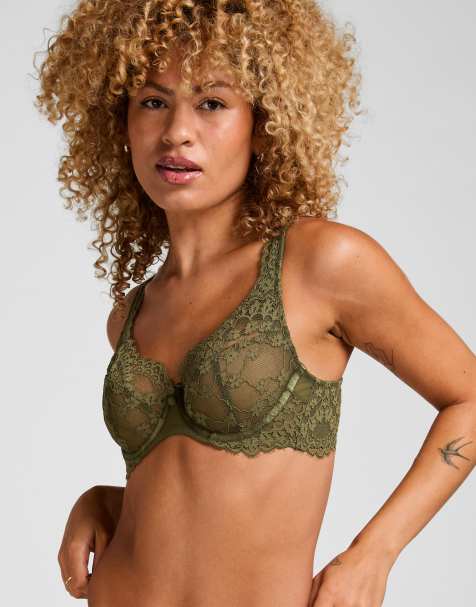 Hunkemoller Daisy beugelbh zonder padding in groen - view 1