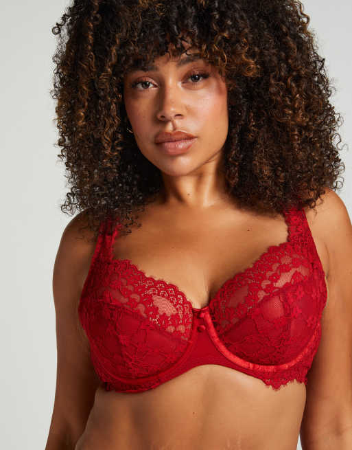Hunkemoller Daisy bh met beugel in rood, 2 van 6