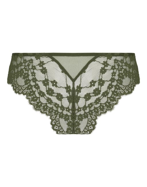 Hunkemöller - Daisy - Braziliaanse slip in groen, 5 van 5