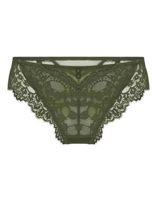 Hunkemoller Daisy brazilian in green, 4 of 5