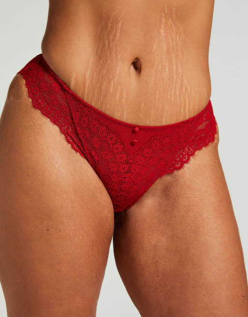 Hunkemoller Daisy brazilian in rood, 2 van 5