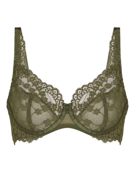 Hunkemoller Daisy Bügel-BH ohne Polsterung in Grün, 5 von 6