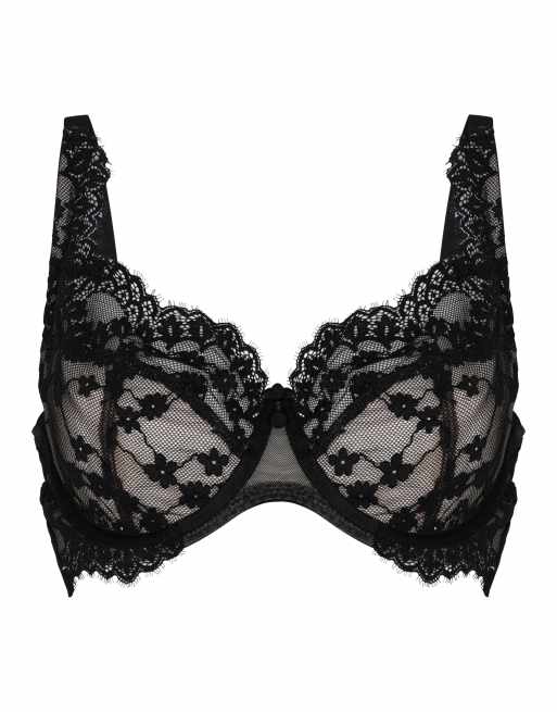 Hunkemoller Daisy Bügel-BH ohne Polsterung in Schwarz, 5 von 6