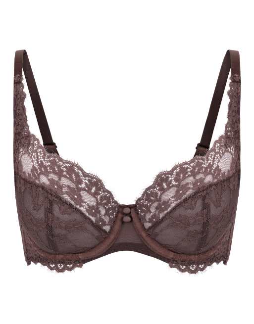 Hunkemoller - Daisy - Soutien-gorge non rembourré à armatures - Marron, 4 de 5