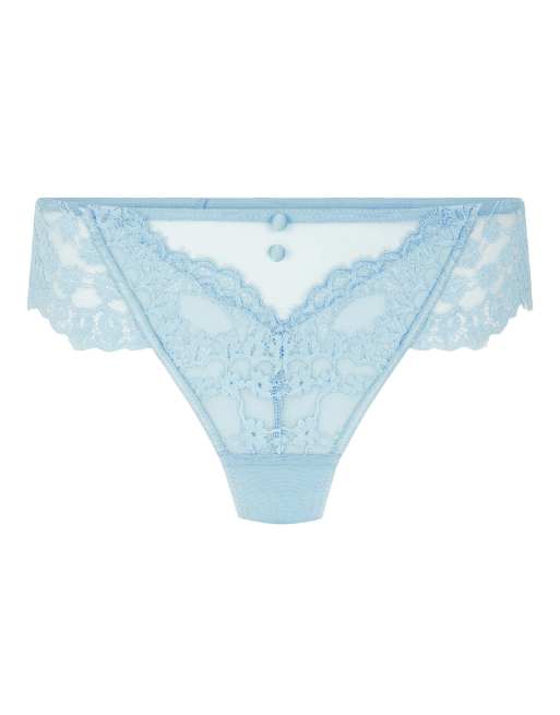 Hunkemoller Daisy string bleu, 4 de 5