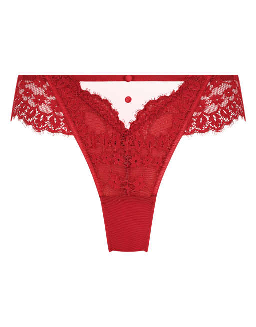 Hunkemöller - Daisy - String in rood, 3 van 4