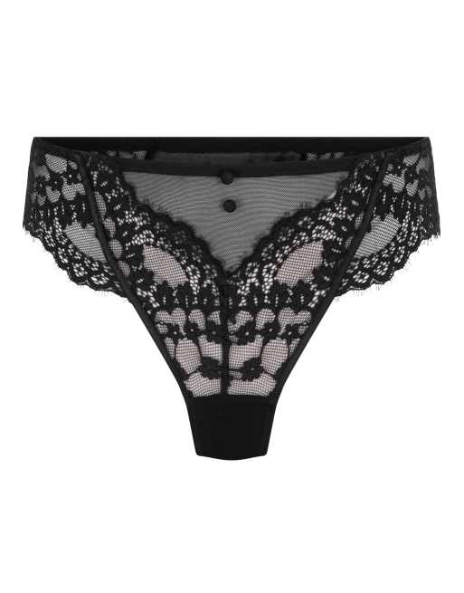 Hunkemoller Daisy String in Schwarz, 4 von 5
