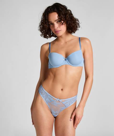 Hunkemoller - Danica - Brazilian slip in blauw - view 1