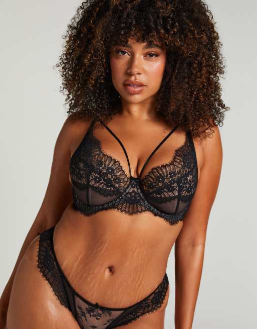 Hunkemöller - Daphne - Beugel-bh zonder vulling in zwart