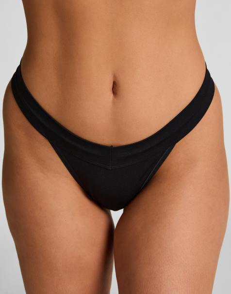 Hunkemöller – Dide – Tanga in Schwarz - view 1