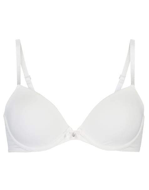 Hunkemöller - Diepuitgesneden beugelbh met vulling in wit - view 1