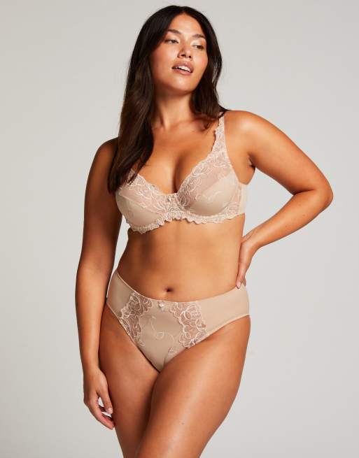 Hunkemöller - Diva - Hoge onderbroek in beige