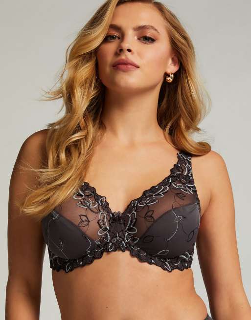 Hunkemöller – Diva – Unwattierter Bügel-BH in Grau