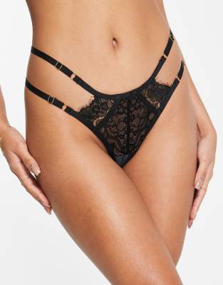 hunkemoller - New Hunkemoller G String Thong black lingerie