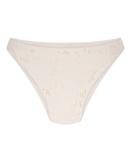 Hunkemöller - Gehaakt hoogopgesneden bikinibroekje in wit
