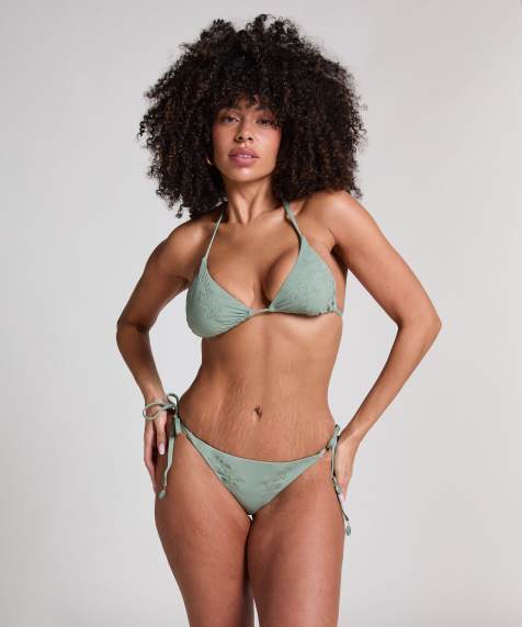 Hunkemoller - Giselle - Bas de bikini cheeky - Vert - view 1