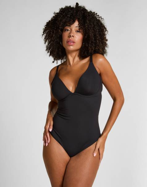 Hunkemoller gladde body zonder vulling in zwart - view 1