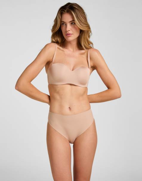 Hunkemoller - Gladde Brazilian slip in beige - view 1