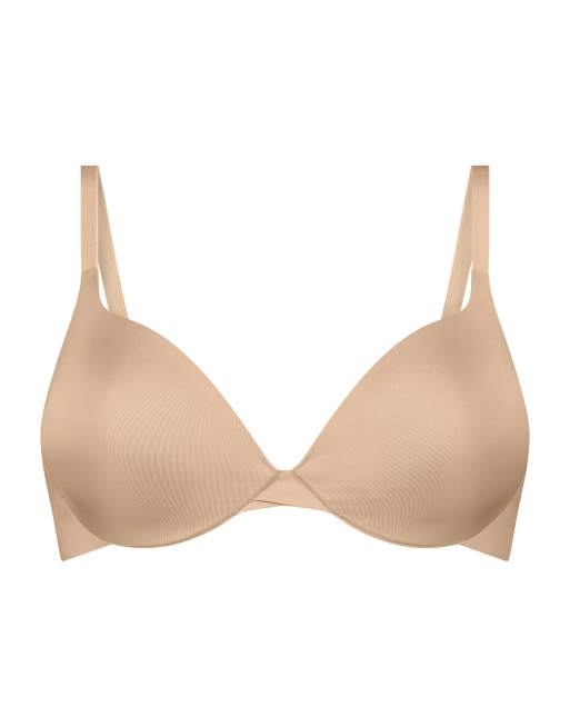Hunkemöller - Gladde voorgevormde push-up beugel-bh in beige, 3 van 4