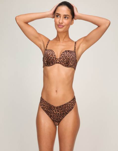 Hunkemoller Highleg brazilian quinn in brown - view 1