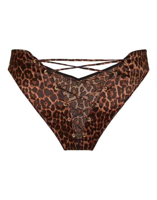 Hunkemoller Highleg brazilian quinn in brown, 5 of 5