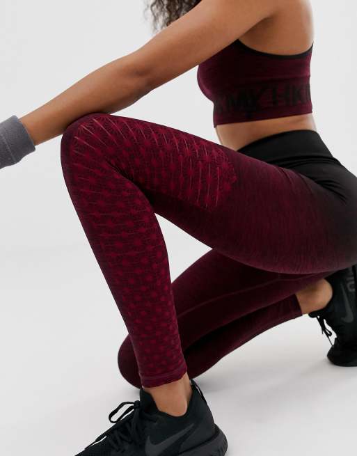 Seamless Purple Ombre Leggings