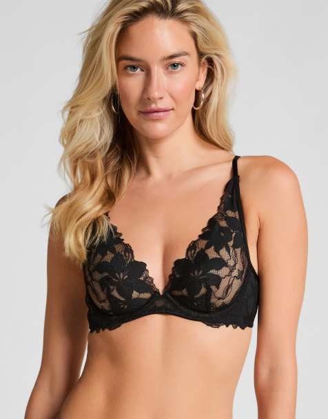 Hunkemoller - Ingrid - Niet-voorgevormde beugel-bh in zwart - view 1