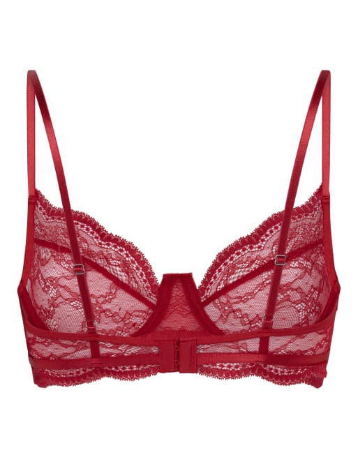 Hunkemoller - Isabelle - Beugelbh zonder vulling in rood, 5 van 5