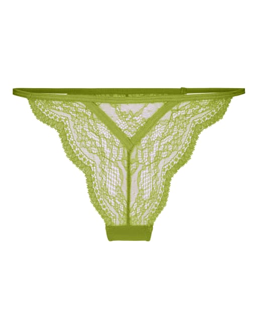 Hunkemoller Isabelle string en vert, 4 de 5