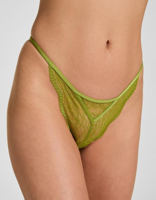 Hunkemoller Isabelle String in Grün, 2 von 5