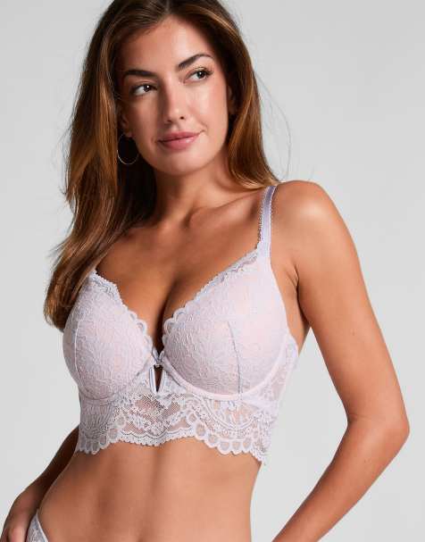 Hunkemöller – Isadora – Wattierter, Longline-Bügel-BH in Lila - view 1
