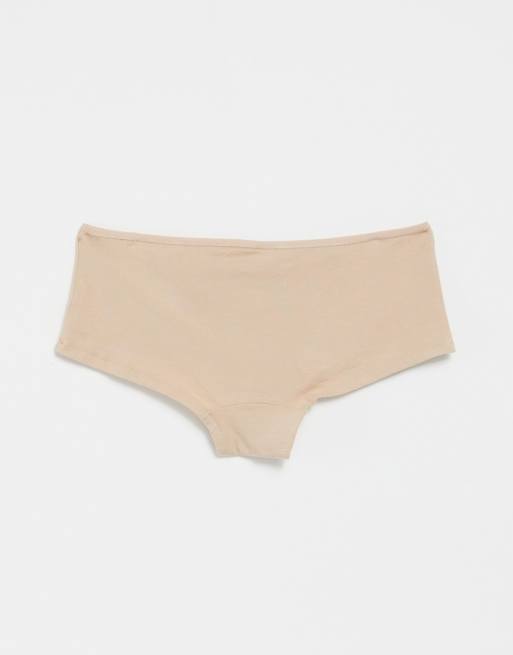Hunkemoller - Kim - Confezione da 2 paia di boxer in cotone beige, 2 di 4