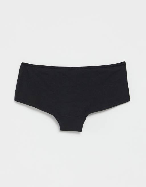 Hunkemoller - Kim - Confezione da 2 paia di boxer in cotone neri, 2 di 4