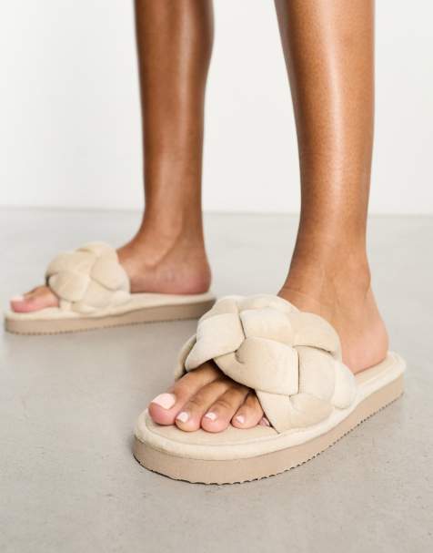 Asos furry online slippers