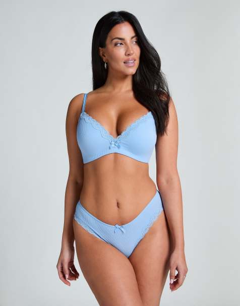 Hunkemöller - Lola - Braziliaanse slip in blauw - view 1