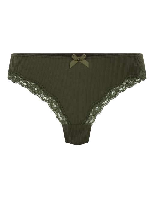 Hunkemoller - Lola - Culotte brésilienne - Vert, 3 de 5